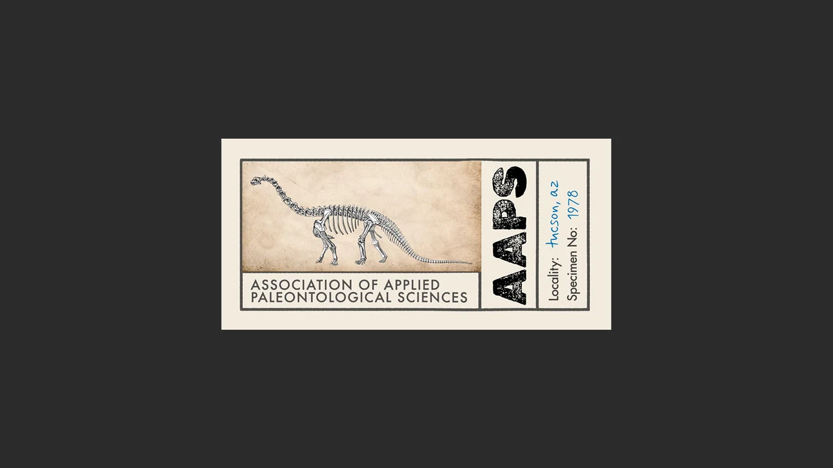 古生物科学协会AAPS启用新LOGO，复古档案风强化识别